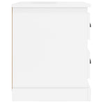 Bedside Cabinet High Gloss White 39x39x47.5 cm Engineered Wood