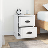 Bedside Cabinets 2 pcs High Gloss White 39x39x47.5 cm Engineered Wood - Top-Down View