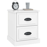 Bedside Cabinets 2 pcs High Gloss White 39x39x47.5 cm Engineered Wood - 45-Degree Angle