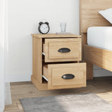 Bedside Cabinets 2 pcs Sonoma Oak 39x39x47.5 cm Engineered Wood - Top-Down View