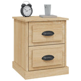 Bedside Cabinets 2 pcs Sonoma Oak 39x39x47.5 cm Engineered Wood - 45-Degree Angle