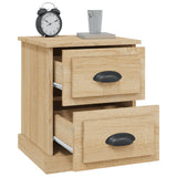 Bedside Cabinets 2 pcs Sonoma Oak 39x39x47.5 cm Engineered Wood - Rear View
