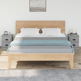 Bedside Cabinets 2 pcs Concrete Grey 39x39x47.5 cm Engineered Wood - Side View