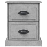 Bedside Cabinets 2 pcs Concrete Grey 39x39x47.5 cm Engineered Wood - Low Angle