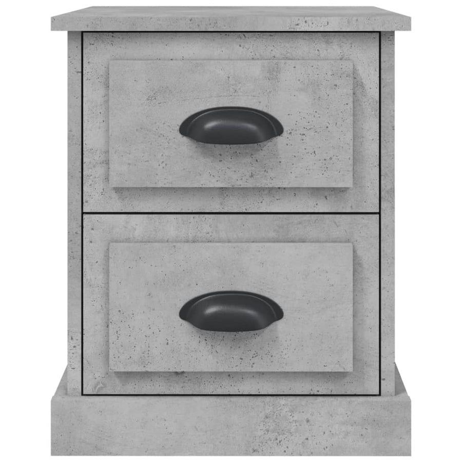 Bedside Cabinets 2 pcs Concrete Grey 39x39x47.5 cm