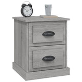 Bedside Cabinet Grey Sonoma 39x39x47.5 cm Engineered Wood - Top-Down View