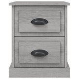Bedside Cabinet Grey Sonoma 39x39x47.5 cm Engineered Wood - Close-Up Angle