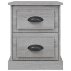 Bedside Cabinets 2 pcs Grey Sonoma 39x39x47.5 cm Engineered Wood