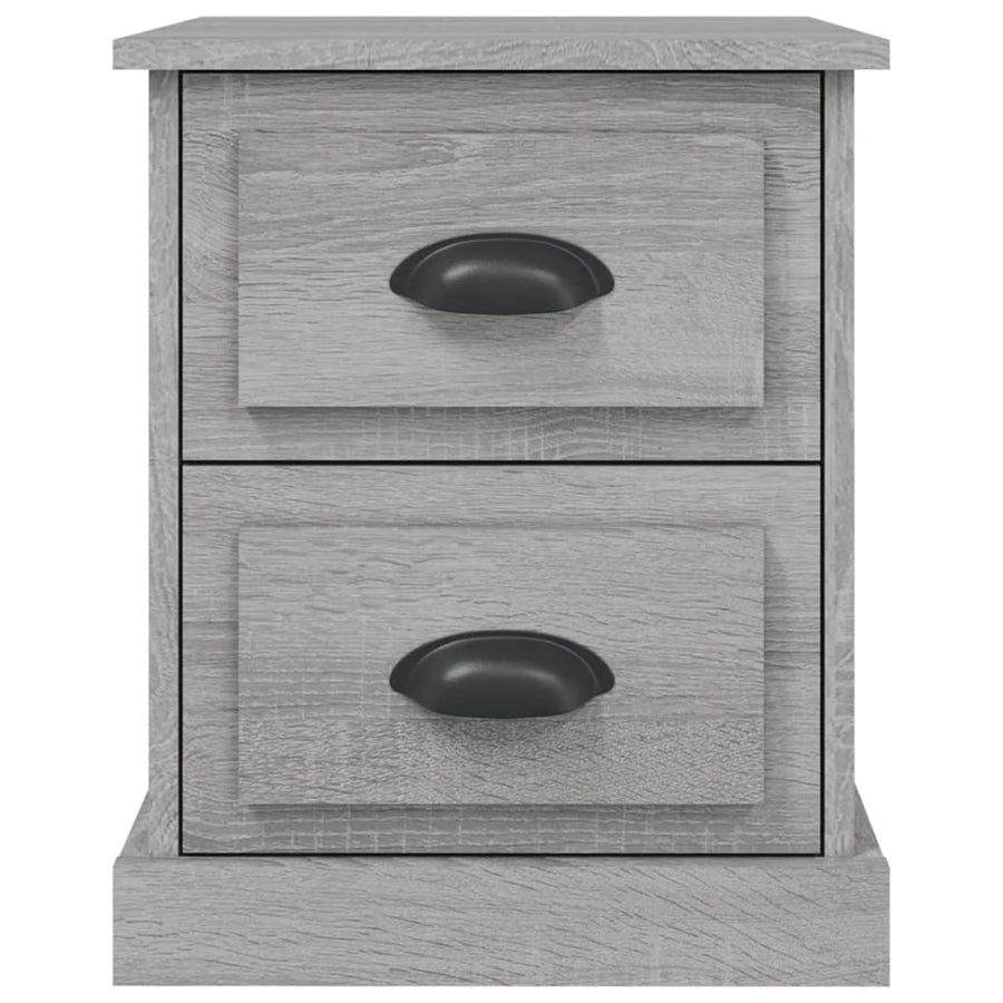 Bedside Cabinets 2 pcs Grey Sonoma 39x39x47.5 cm Engineered Wood