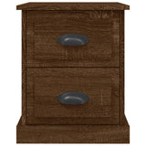 Bedside Cabinet Brown Oak 39x39x47.5 cm Engineered Wood - Close-Up Angle