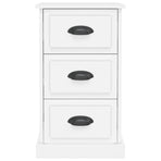 Bedside Cabinet White 39x39x67 cm Engineered Wood