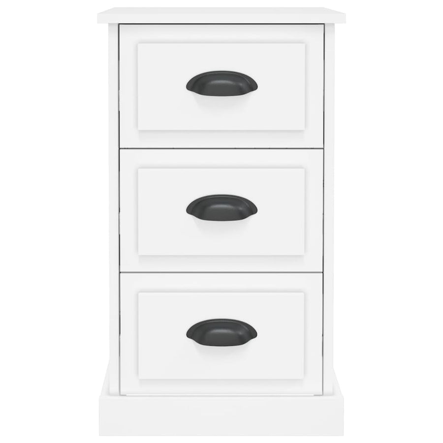 Bedside Cabinet White 39x39x67 cm Engineered Wood