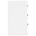 Bedside Cabinet White 39x39x67 cm Engineered Wood