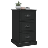 Bedside Cabinet Black 39x39x67 cm Engineered Wood - Top-Down View