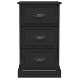 Bedside Cabinet Black 39x39x67 cm Engineered Wood - Close-Up Angle