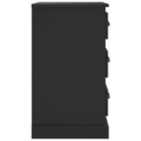 Bedside Cabinet Black 39x39x67 cm Engineered Wood - Low Angle