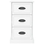 Bedside Cabinet High Gloss White 39x39x67 cm Engineered Wood