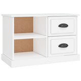 TV Cabinet White 73x35.5x47.5 cm Engineered Wood - Front View