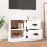 TV Cabinet White 73x35.5x47.5 cm Engineered Wood - Side View