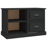 TV Cabinet Black 73x35.5x47.5 cm Engineered Wood - Front View
