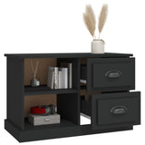 TV Cabinet Black 73x35.5x47.5 cm Engineered Wood - 45-Degree Angle