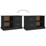 TV Cabinet Black 73x35.5x47.5 cm Engineered Wood - Extra Image