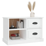 TV Cabinet High Gloss White 73x35.5x47.5 cm Engineered Wood - Top-Down View