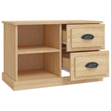 TV Cabinet Sonoma Oak 73x35.5x47.5 cm Engineered Wood - Close-Up Angle