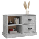 TV Cabinet Concrete Grey 73x35.5x47.5 cm Engineered Wood - Top-Down View