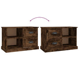 TV Cabinet Smoked Oak 73x35.5x47.5 cm Engineered Wood - Extra Image