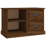 TV Cabinet Brown Oak 73x35.5x47.5 cm Engineered Wood - Front View