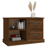 TV Cabinet Brown Oak 73x35.5x47.5 cm Engineered Wood - Top-Down View