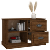 TV Cabinet Brown Oak 73x35.5x47.5 cm Engineered Wood - 45-Degree Angle