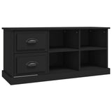 TV Cabinet Black 102x35.5x47.5 cm Engineered Wood - Front View