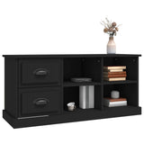 TV Cabinet Black 102x35.5x47.5 cm Engineered Wood - Top-Down View