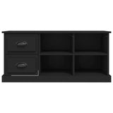 TV Cabinet Black 102x35.5x47.5 cm Engineered Wood - Rear View