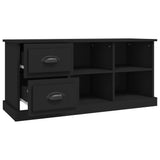TV Cabinet Black 102x35.5x47.5 cm Engineered Wood - Close-Up Angle