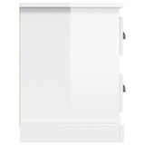 TV Cabinet High Gloss White 102x35.5x47.5 cm Engineered Wood - Low Angle