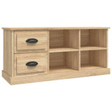 TV Cabinet Sonoma Oak 102x35.5x47.5 cm Engineered Wood - Front View