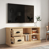 TV Cabinet Sonoma Oak 102x35.5x47.5 cm Engineered Wood - Side View