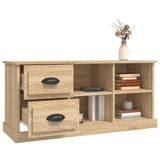 TV Cabinet Sonoma Oak 102x35.5x47.5 cm Engineered Wood - 45-Degree Angle