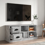 TV Cabinet Concrete Grey 102x35.5x47.5 cm Engineered Wood - Side View