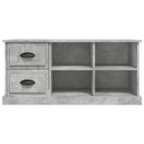 TV Cabinet Concrete Grey 102x35.5x47.5 cm Engineered Wood - Rear View