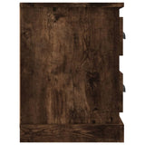 TV Cabinet Smoked Oak 102x35.5x47.5 cm Engineered Wood - Low Angle