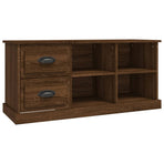 TV Cabinet Brown Oak 102x35.5x47.5 cm Engineered Wood