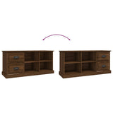 TV Cabinet Brown Oak 102x35.5x47.5 cm Engineered Wood - Extra Image