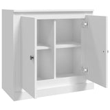 Sideboard White 70x35.5x67.5 cm Engineered Wood - Close-Up Angle
