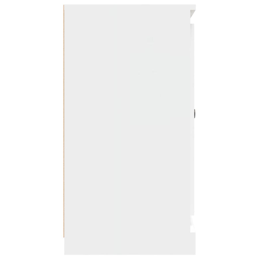 Sideboard White 70x35.5x67.5 cm Engineered Wood