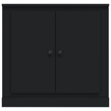 Sideboard Black 70x35.5x67.5 cm Engineered Wood - Rear View