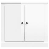 Sideboard High Gloss White 70x35.5x67.5 cm Engineered Wood - Rear View